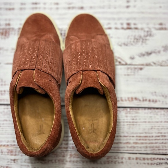 Like new worn once FRYE Women's Suede Rosewood Ivy Gore Slip On Shoes Size 5.5 - Picture 5 of 7